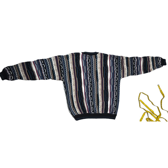 Vintage Cotton Traders Sweater Adult XL/T Knit Textured Pullover Mens Crewneck - Picture 7 of 10